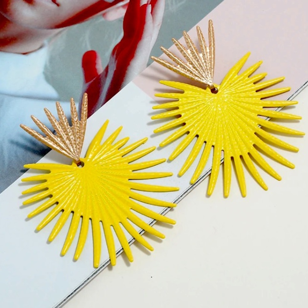 Yellow Leaves Earrings